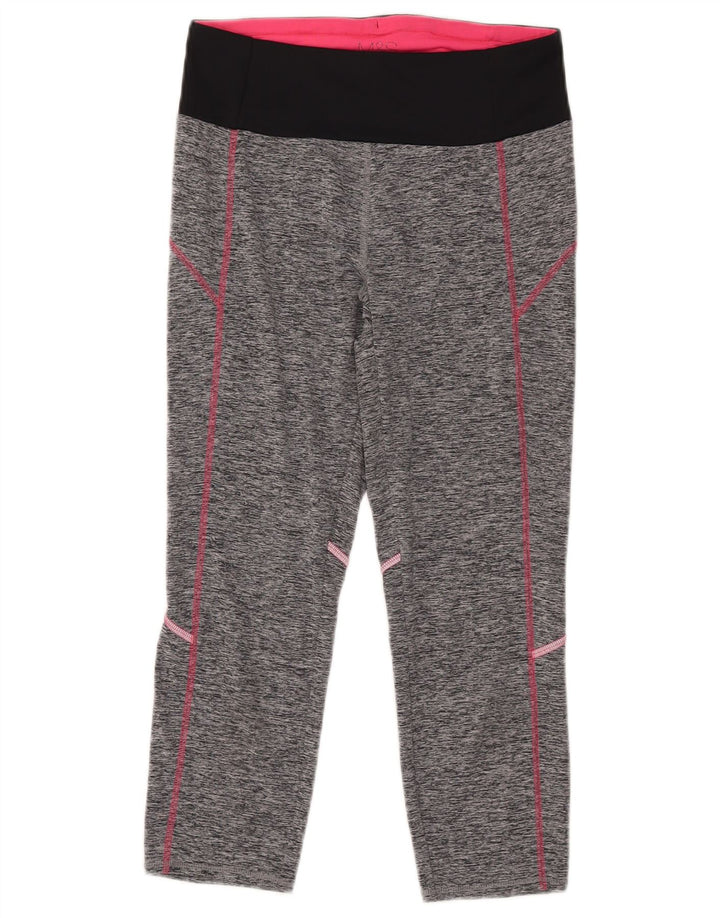 MARKS & SPENCER Leggings capri para mujer UK 40 Pequeño gris Colorblock