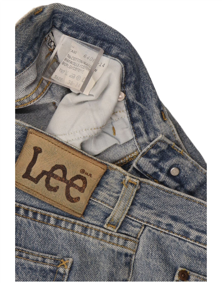 Lee Vaqueros Rectos Chicago Para Hombre W38 L27 Algodón Azul