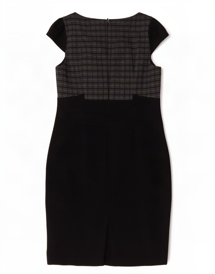 Marks & Spencer Vestido tubo para mujer UK 44 Mediano Poliéster a cuadros negros