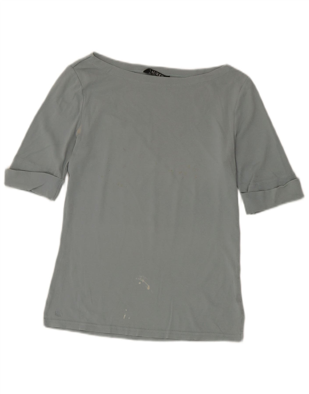 Ralph Lauren Top para mujer manga 3/4 UK 12 Gris medio