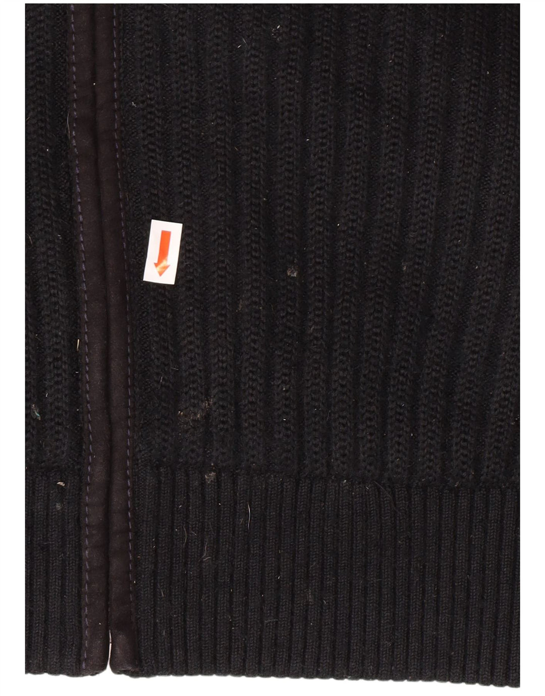 Pierre Cardin Cárdigan para hombre IT 56 XL Poliéster negro