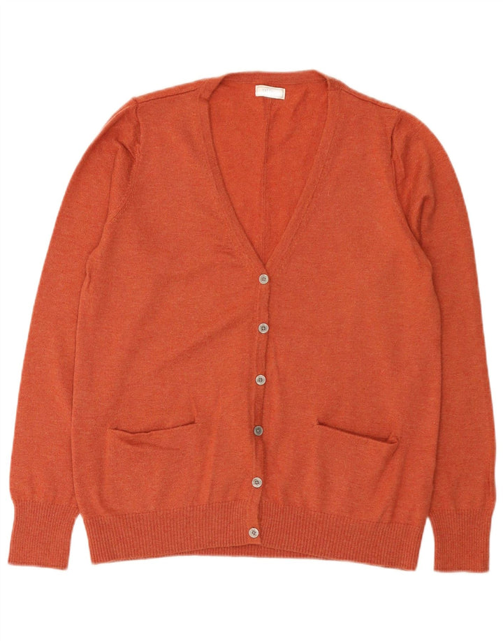 Suéter tipo cárdigan para mujer Fat Face UK 12 Lana naranja mediana