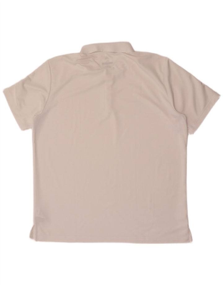 Adidas Polo De Golf Hombre XL Blanco Poliéster