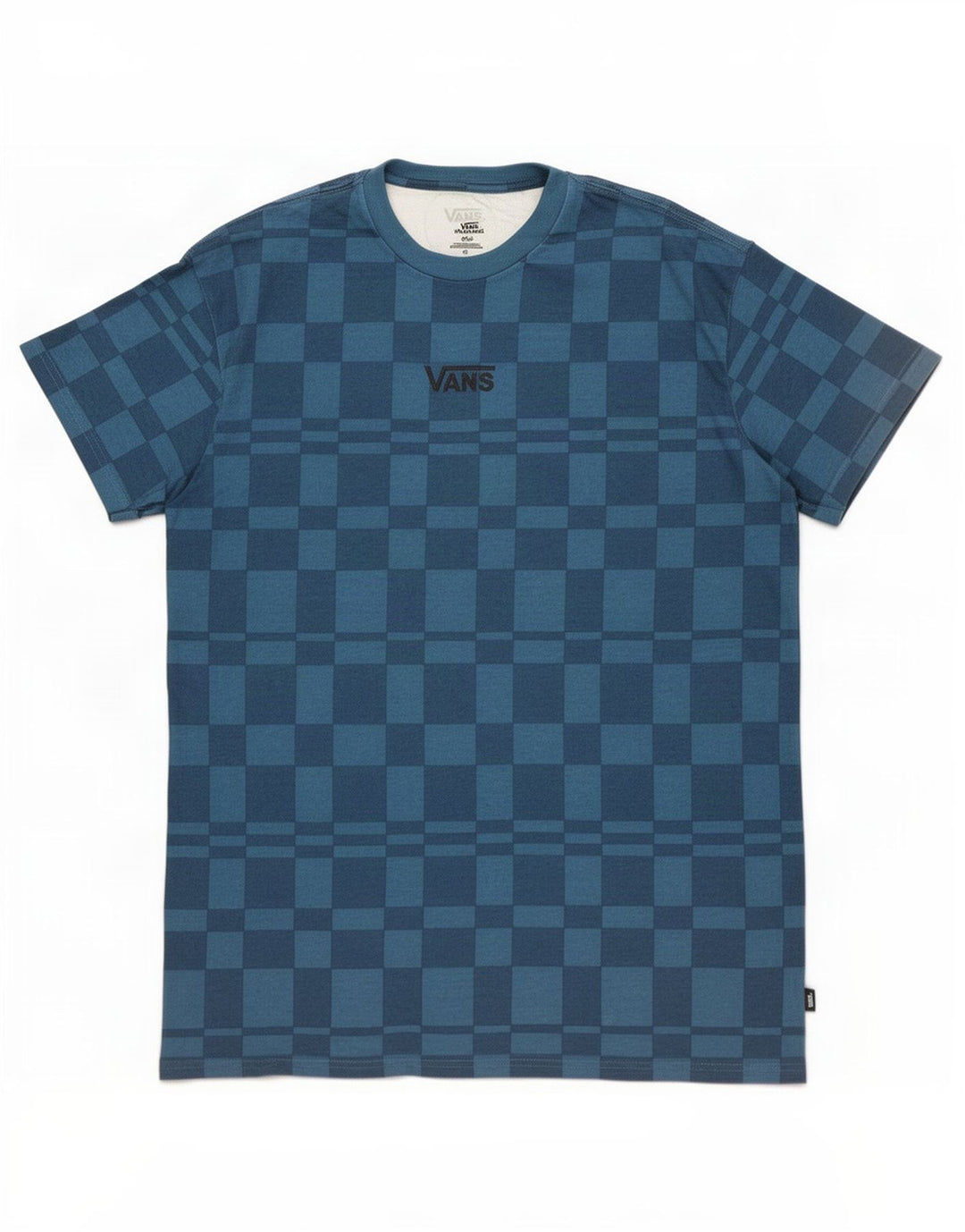 Camiseta Vans Hombre Top Small Azul Geométrico Algodón