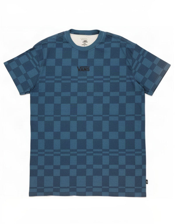 Camiseta Vans Hombre Top Small Azul Geométrico Algodón