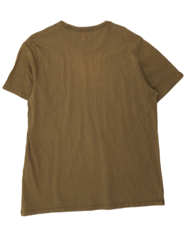 Levi's Camiseta estándar para hombre Top XL Caqui Algodón