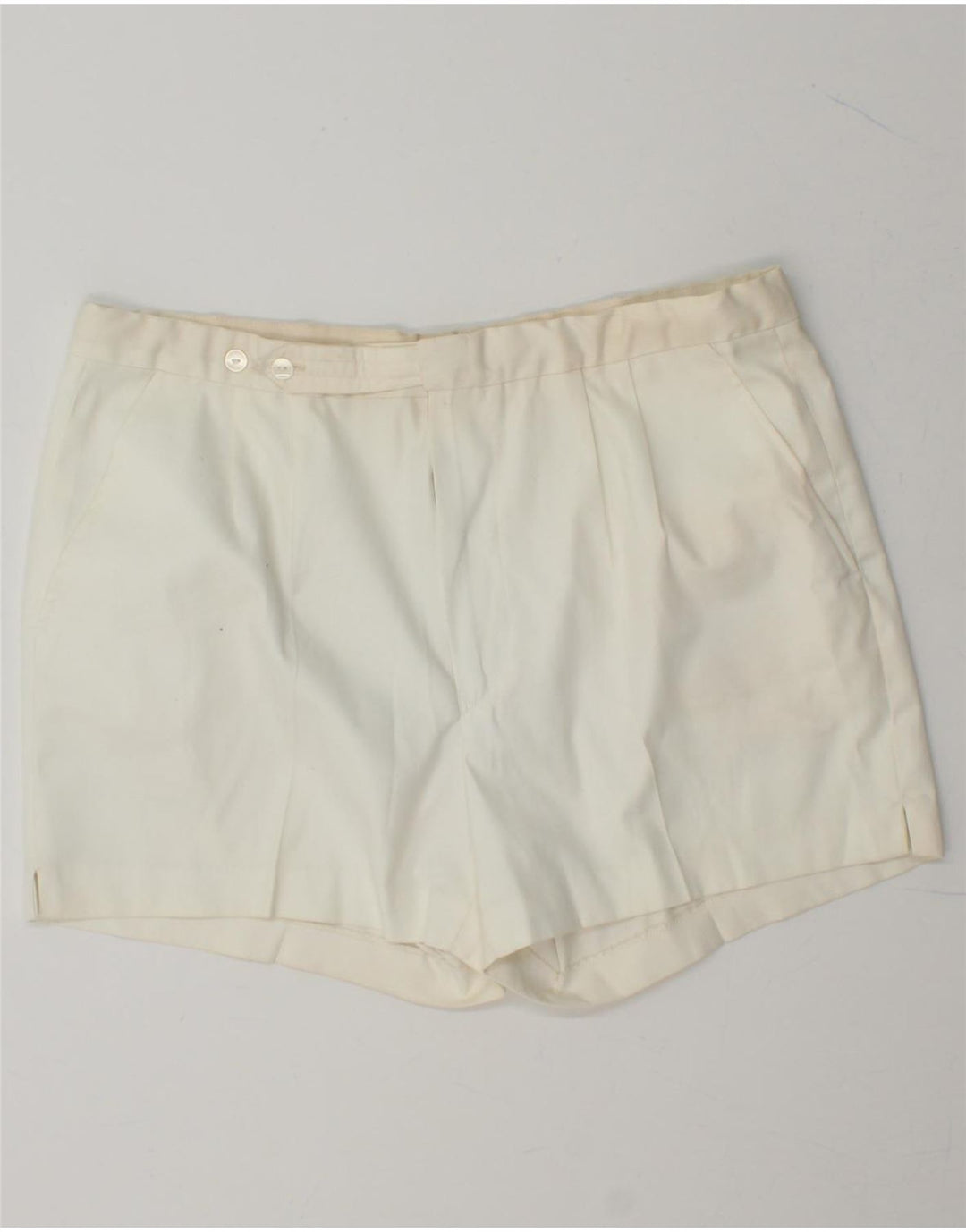 SERGIO TACCHINI Mens Chino Shorts IT 54 2XL White Vintage Sergio Tacchini and Second-Hand Sergio Tacchini from Messina Hembry 