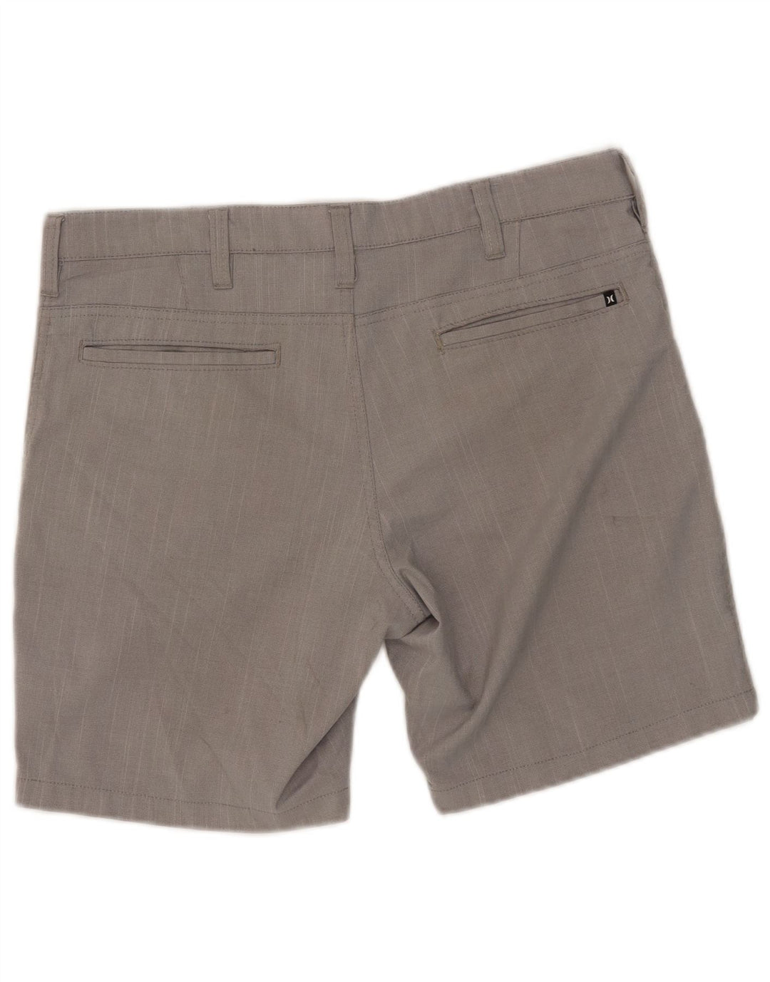 Hurley Pantalones cortos chinos para hombre W32 Poliéster gris medio