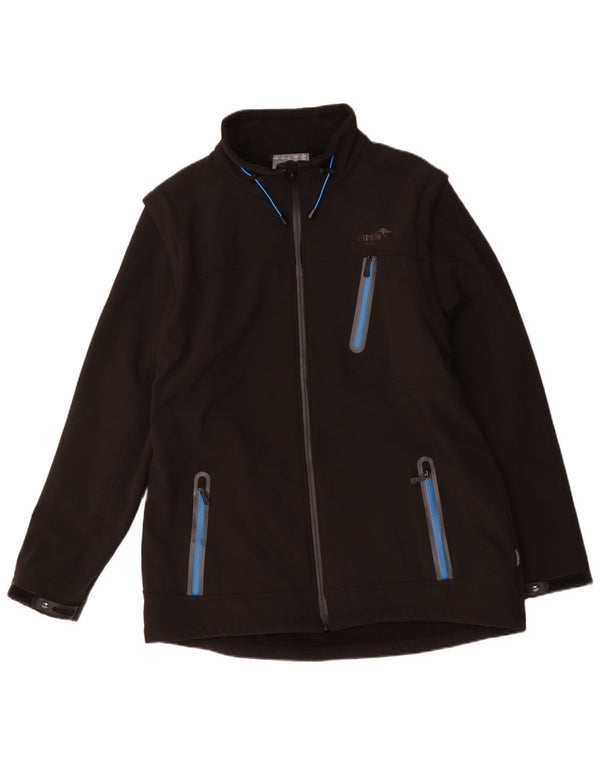 Roadsign Chaqueta cortavientos para hombre UK 46 3XL Poliéster negro