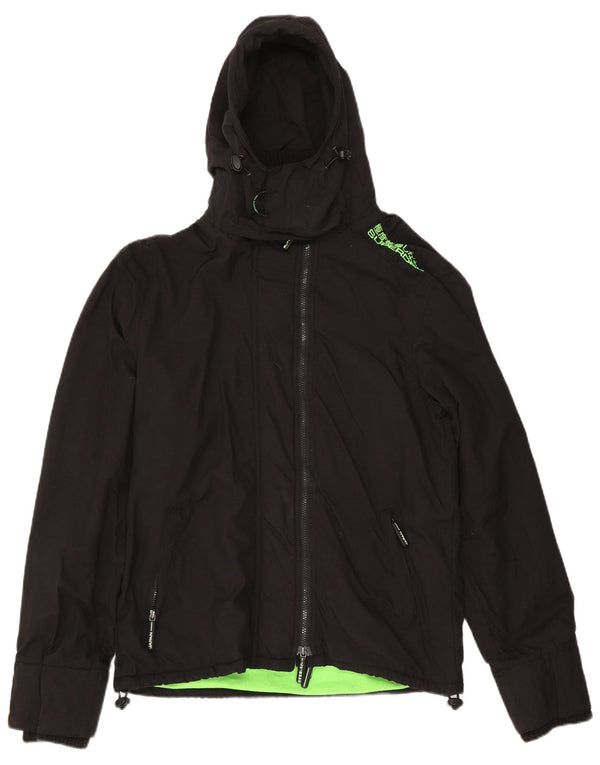 Superdry Chaqueta cortavientos para hombre UK 42 XL Nylon negro