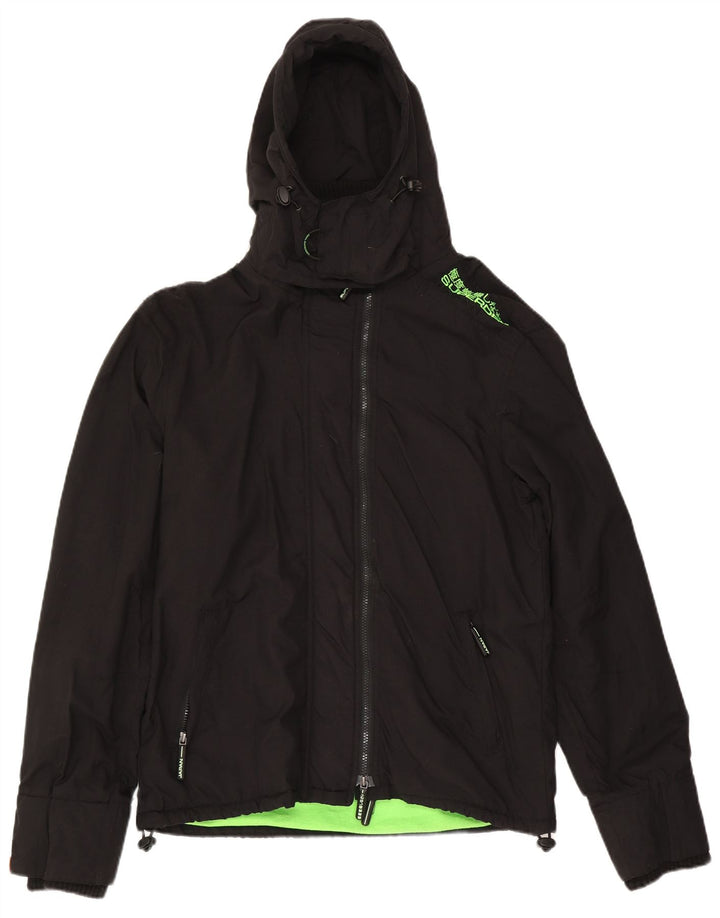 Superdry Chaqueta cortavientos para hombre UK 42 XL Nylon negro