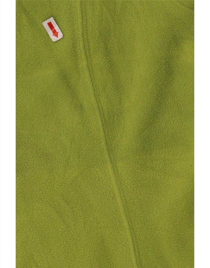 EDDIE BAUER Jersey polar con cuello y cremallera para mujer UK 20 2XL Poliéster verde
