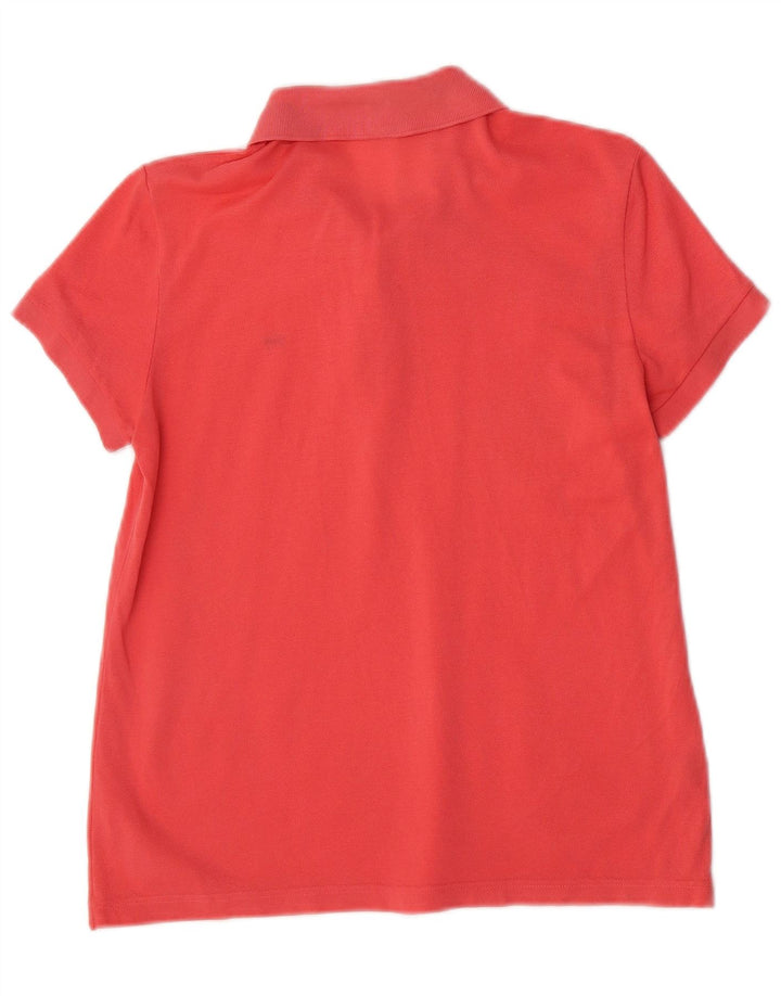 Polo Lacoste Regular Para Mujer Talla 42 Grande Algodón Rosa