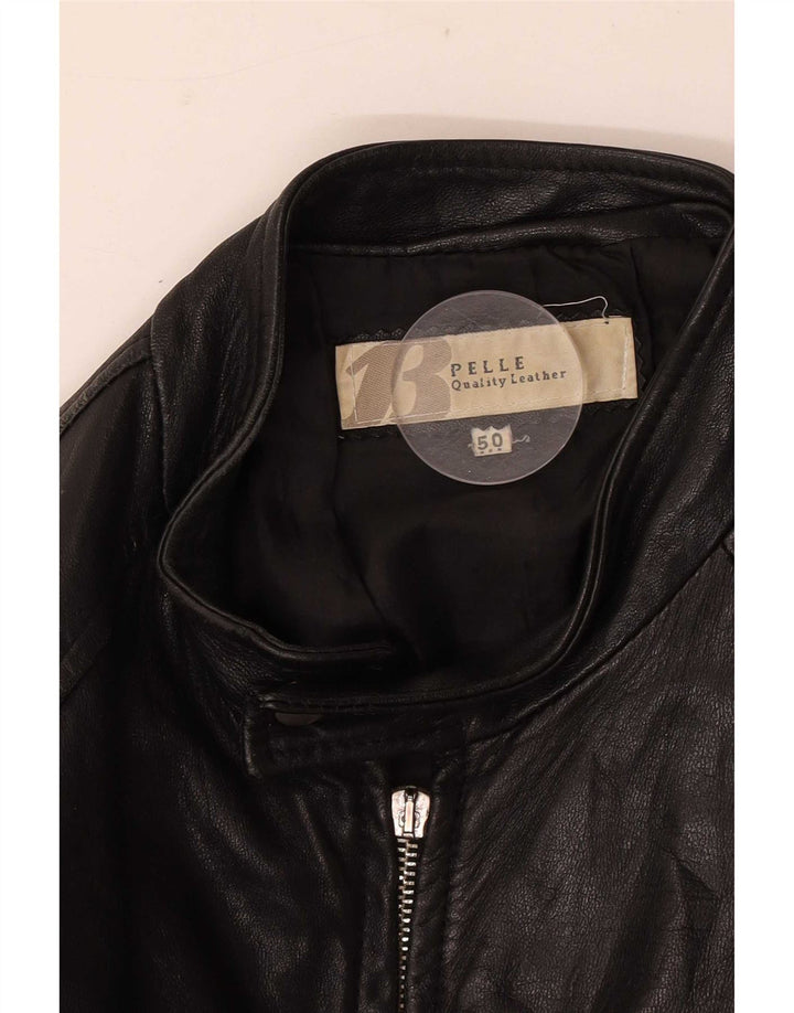 Bata Chaqueta Bomber De Cuero Para Hombre IT 50 Medium Black