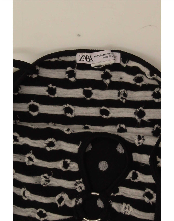 Zara Mujer Cami Top UK 40 Mediano Lunares Negros