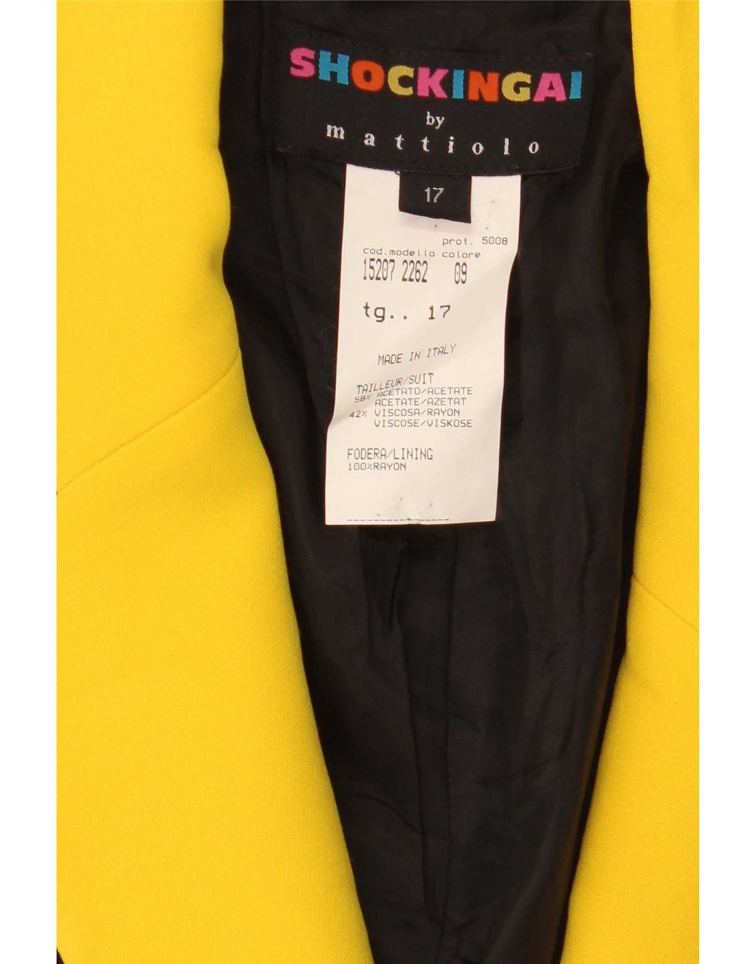 Vintage mujer 1 botón Blazer chaqueta Reino Unido 14 acetato de bloque de color negro grande