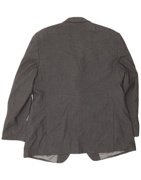 Marks & Spencer Chaqueta tipo blazer con 2 botones para hombre UK 48 2XL Poliéster gris