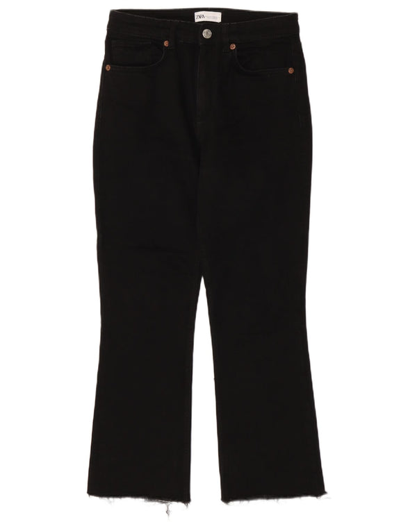 Zara Mujer Vaqueros Bootcut EU 40 Medium W30 L27 Negro