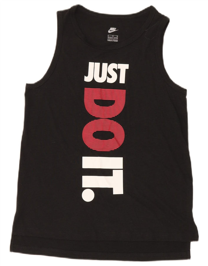 Nike Camiseta sin mangas gráfica para niños 13-14 años XL Negro Poliéster