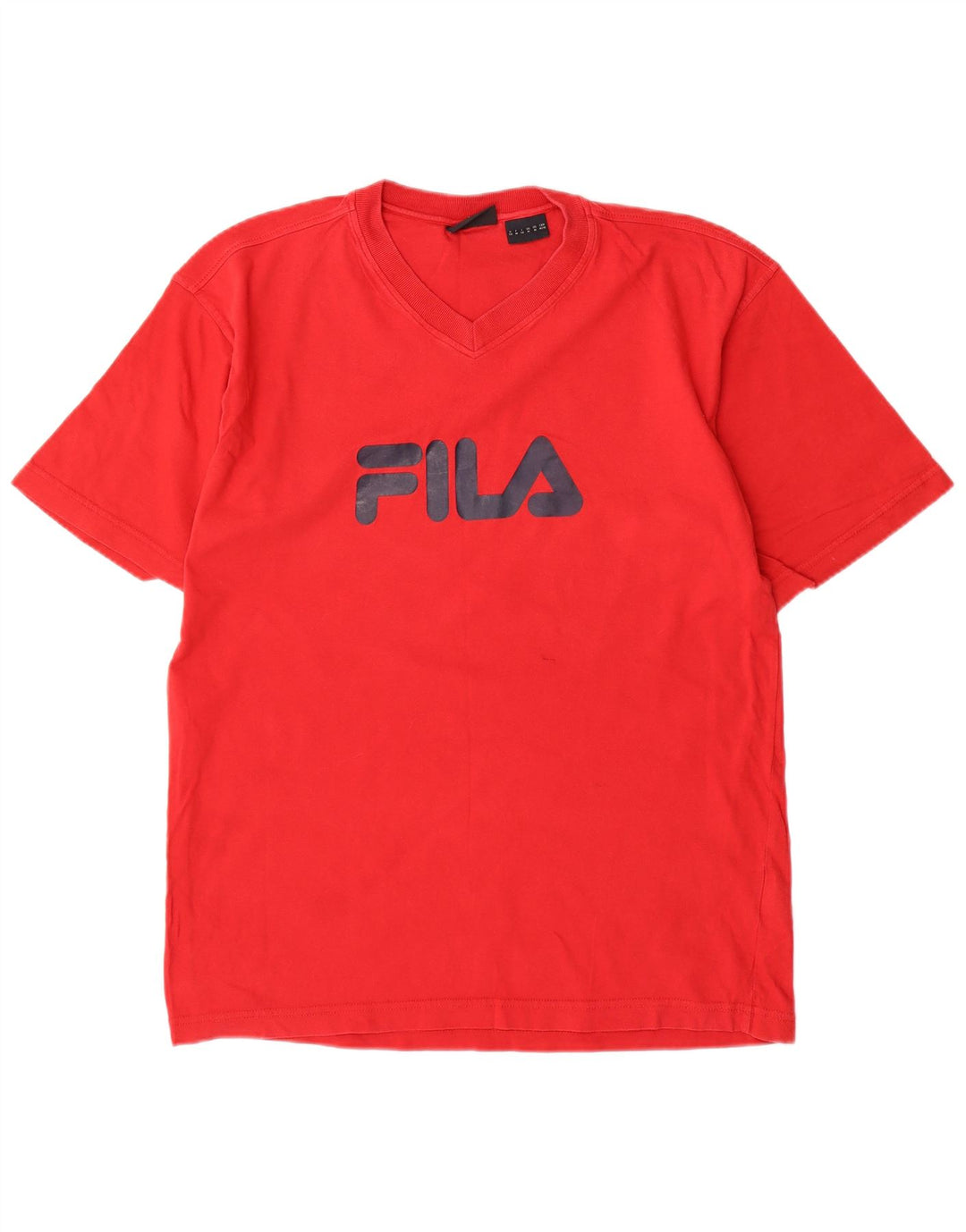 FILA Camiseta gráfica para hombre Top Medium Red Cotton