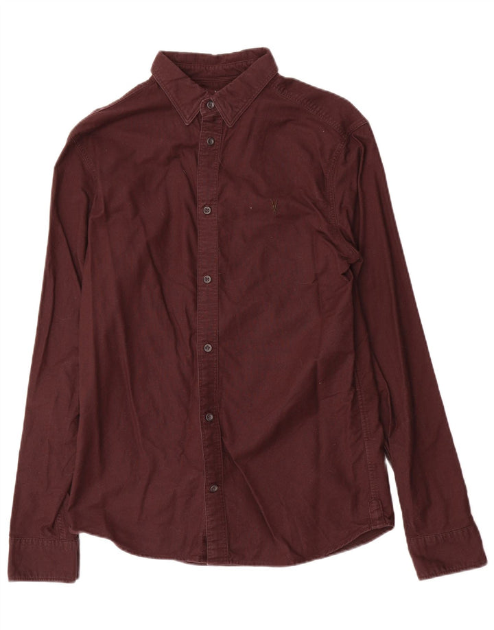 Camisa All Saints Hombre XS Granate Algodón