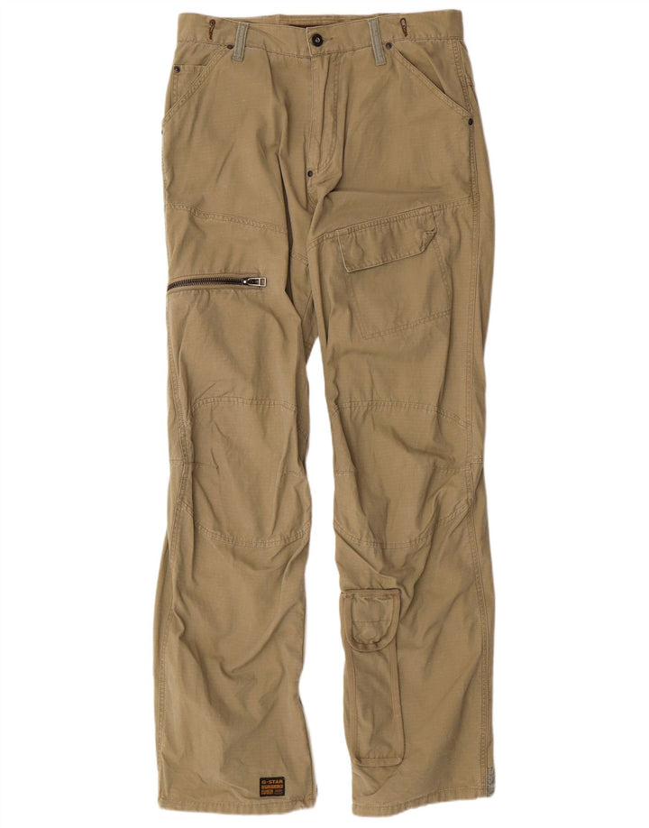 G-STAR Pantalón cargo recto para hombre W31 L34 Algodón caqui