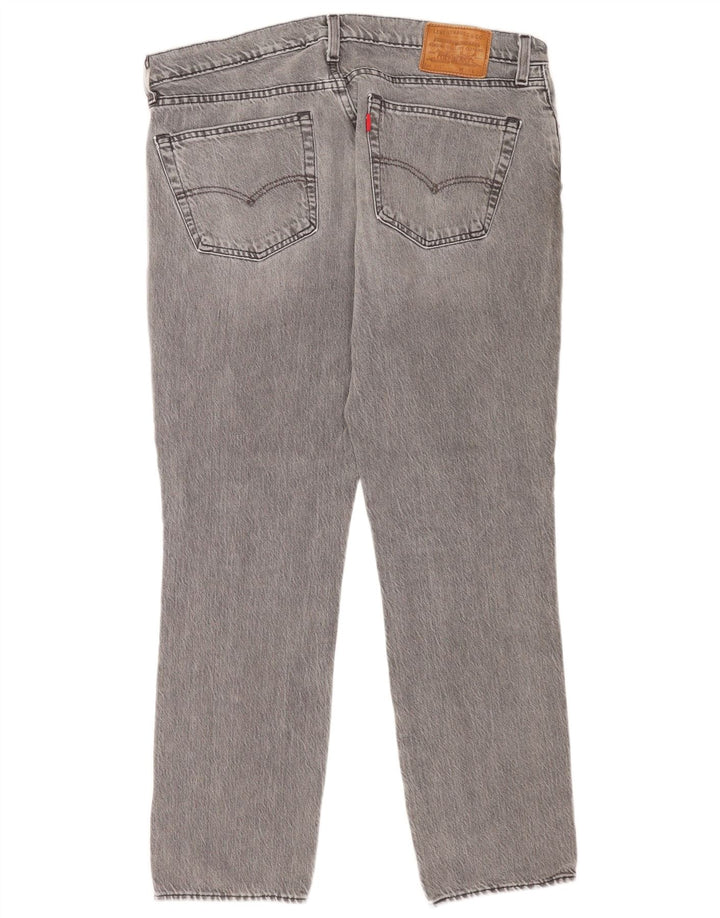 Levi's Hombre 511 Slim Jeans W36 L30 Algodón Gris