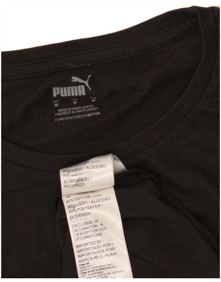 Camiseta Puma Hombre Top Medium Negro Algodón