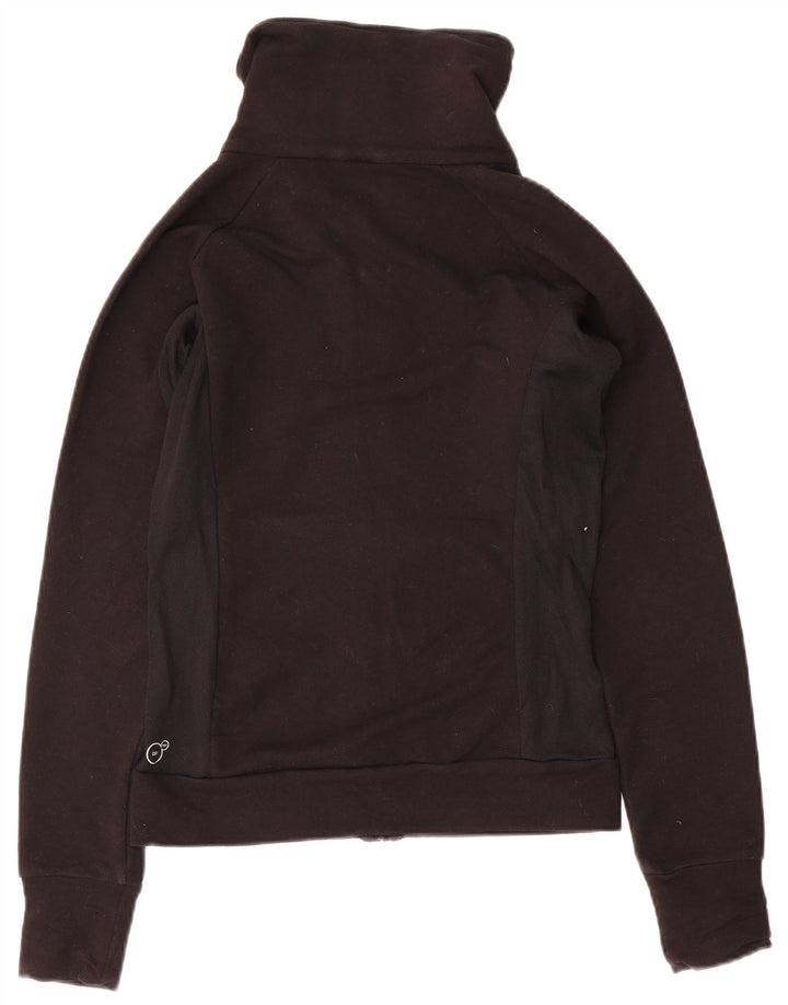 PUMA Chaqueta de chándal para mujer UK 8 Small Black Cotton