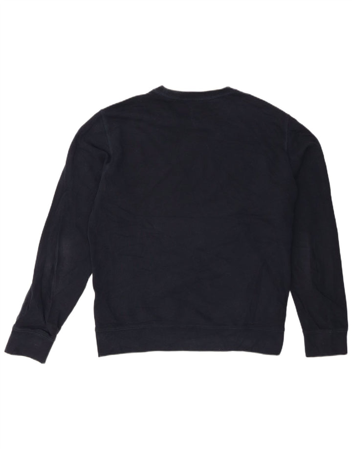 Marks & Spencer Hombre Sudadera Jumper Grande Azul Marino Algodón