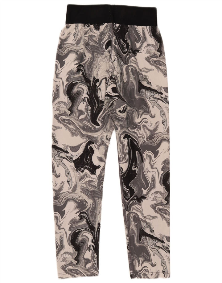 Nike Leggings con patrón abstracto para mujer, Reino Unido 12, algodón gris medio