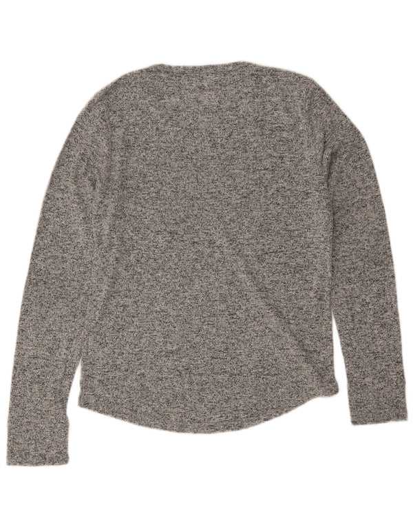 Victoria's Secret Top gráfico rosa para mujer de manga larga UK 44 Gris medio