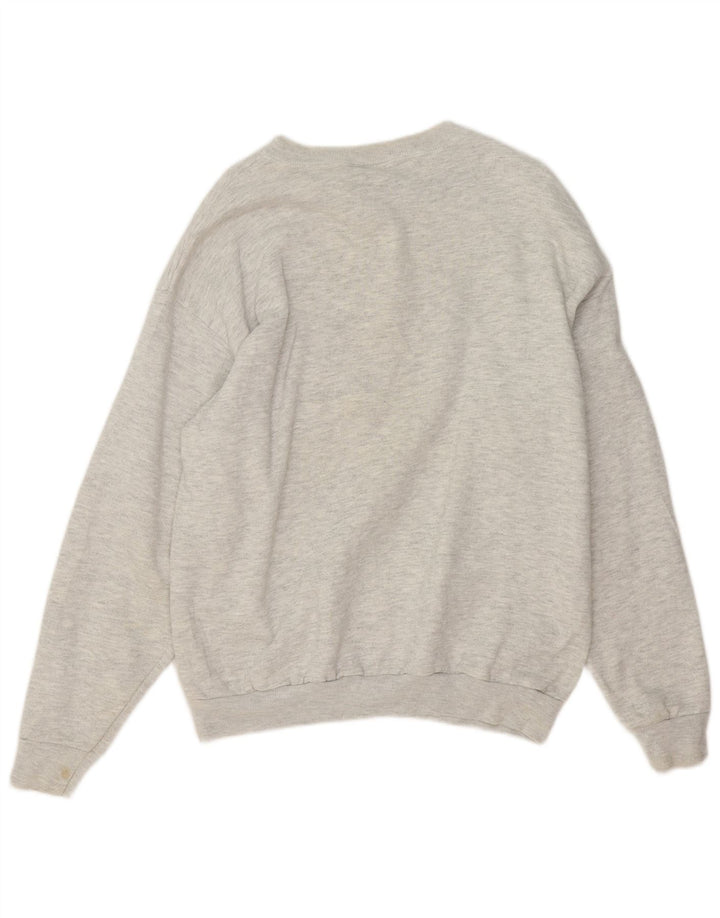Lee Sudadera Con Estampado De Hombre Jersey Grande De Algodón Moteado Gris