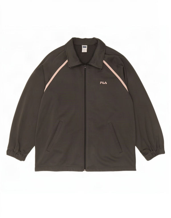 Fila Hombre Chándal Top Chaqueta Poliéster Gris Medio