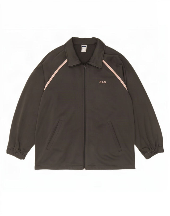 Fila Hombre Chándal Top Chaqueta Poliéster Gris Medio