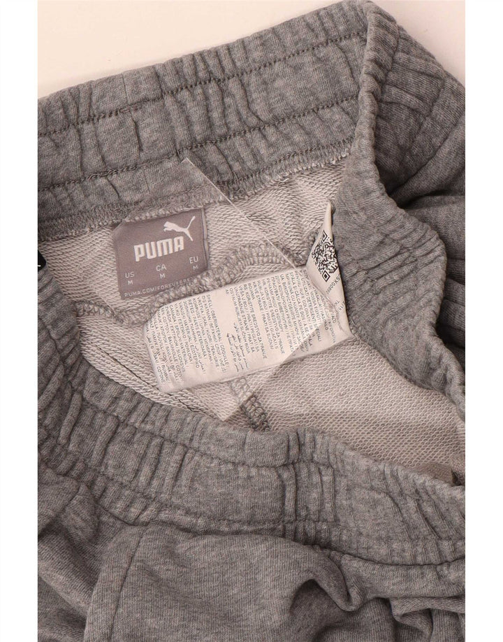 Pantalones cortos deportivos Puma para hombre de algodón moteado gris medio