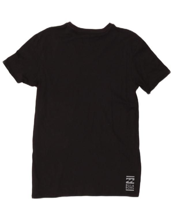 BILLABONG Camiseta gráfica ajustada para hombre Top mediano de algodón negro