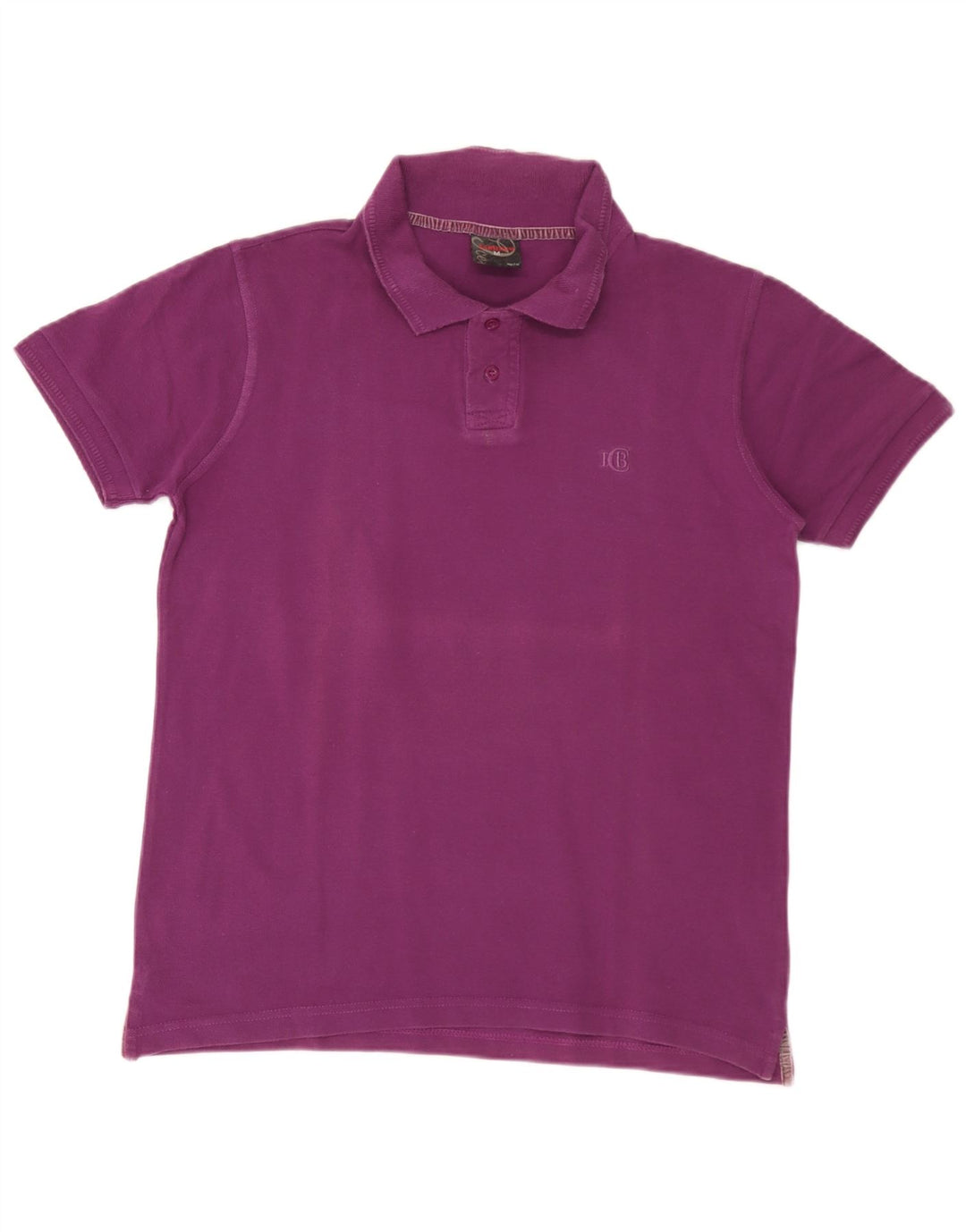 Polo vintage para hombre de algodón morado medio