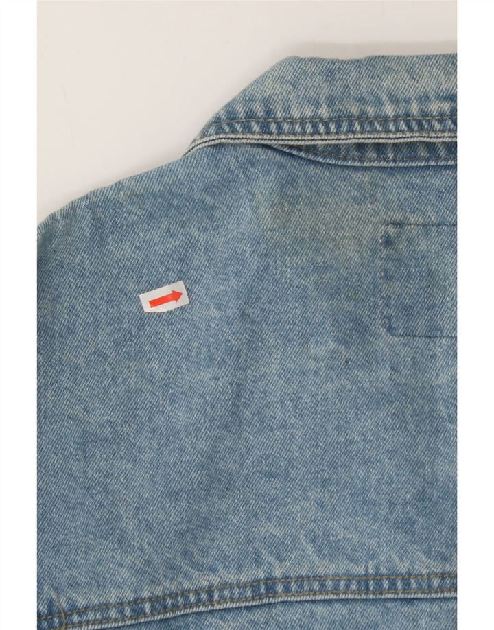 MANGO Mens Denim Jacket UK 44 2XL Blue Cotton Vintage Mango and Second-Hand Mango from Messina Hembry 