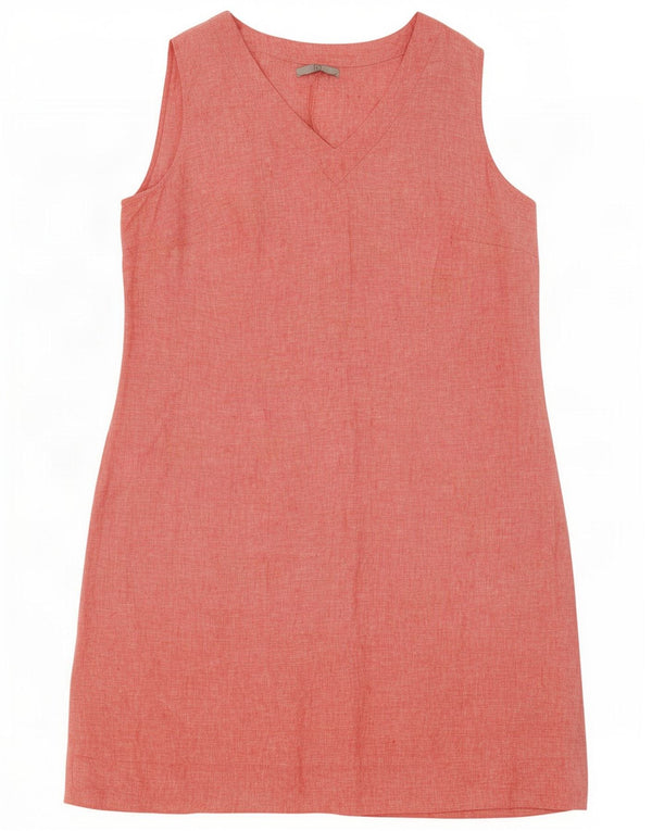 Tu Clothing Vestido acampanado sin mangas para mujer UK 20 2XL Lino rosa