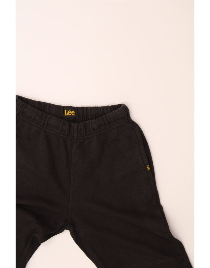 LEE Boys Tracksuit Trousers Joggers 10-11 Years Medium Black Cotton Vintage Lee and Second-Hand Lee from Messina Hembry 