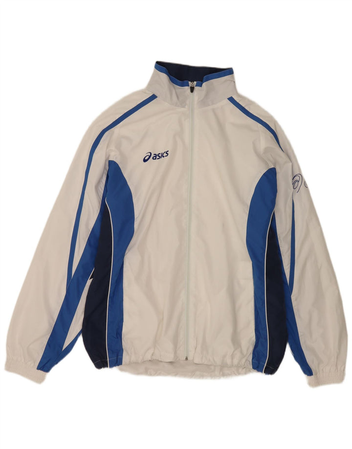 Asics - Chaqueta de chándal para hombre, talla 2XL, color blanco, poliéster