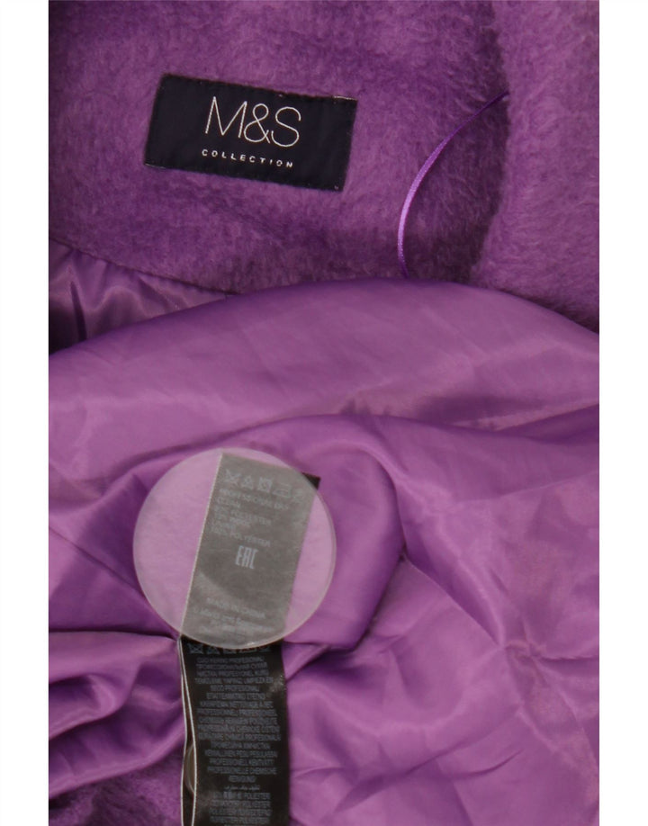 Marks & Spencer Abrigo para mujer UK 44 Poliéster morado grande