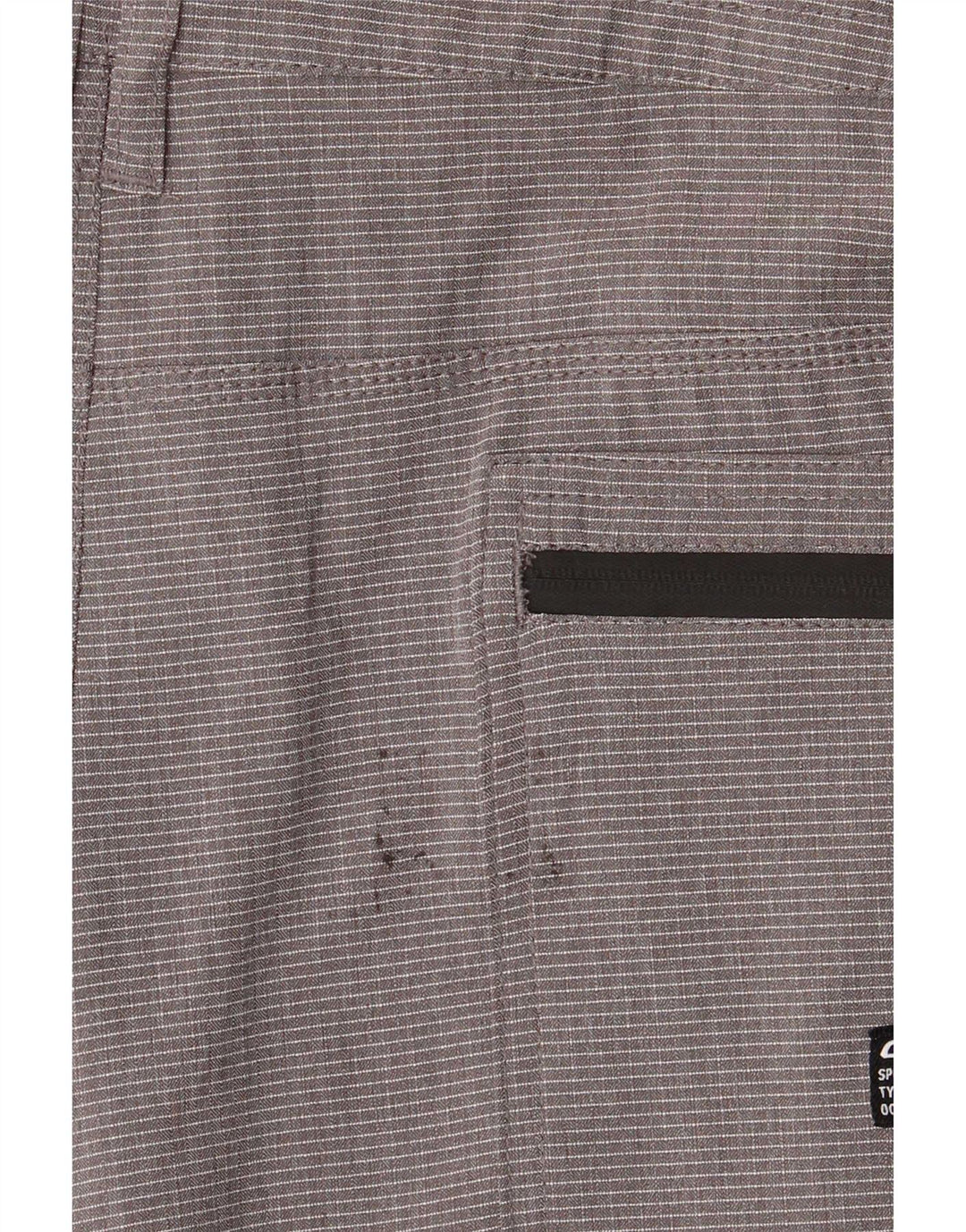 O'Neill Pantalones cortos cargo para hombre W38 XL Poliéster a rayas grises