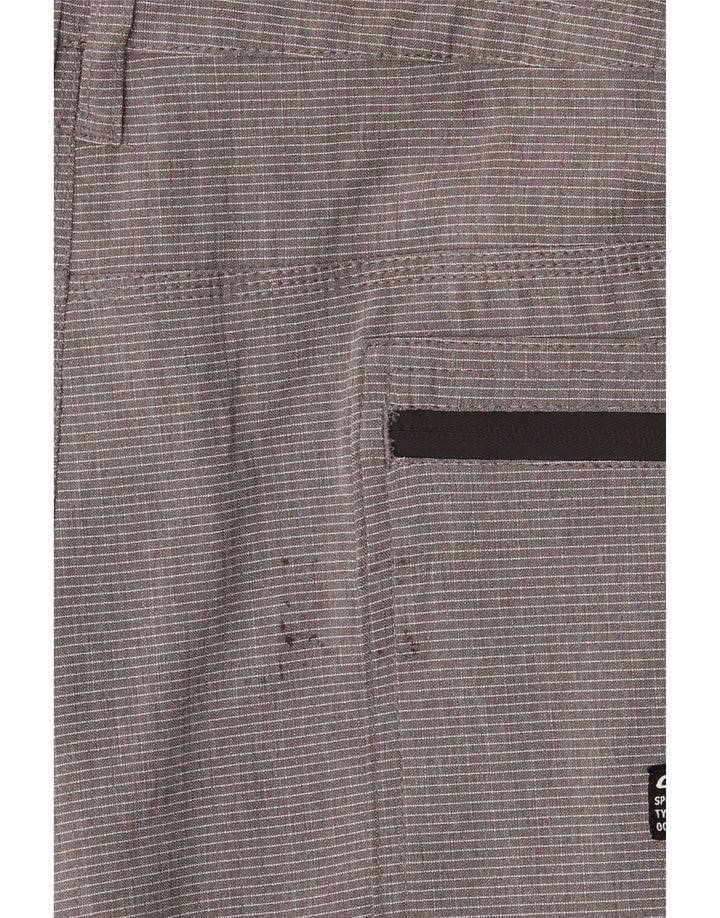 O'Neill Pantalones cortos cargo para hombre W38 XL Poliéster a rayas grises