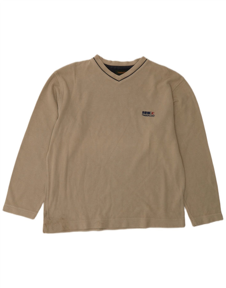 Timberland Camiseta Niño Manga Larga 15-16 Años Beige Algodón