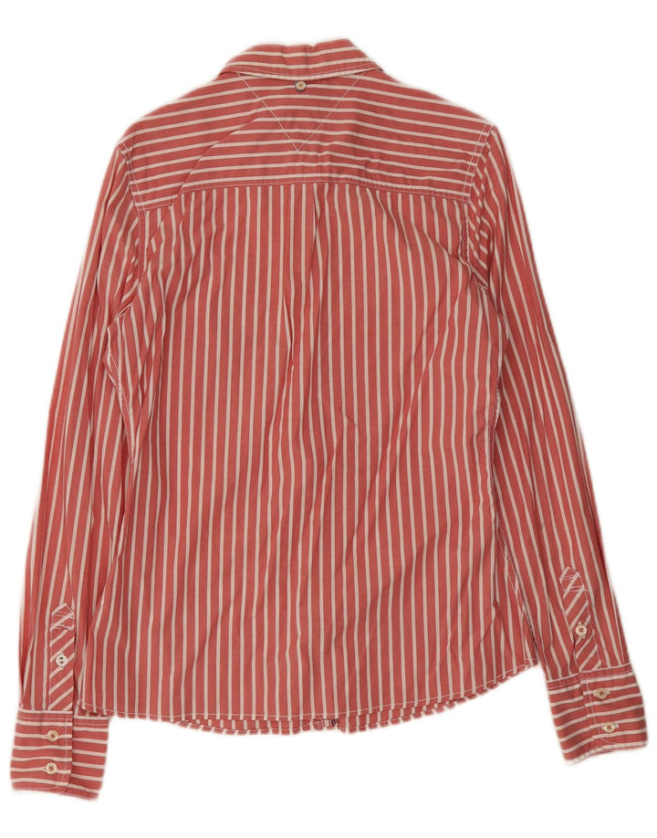Camisa Tommy Hilfiger para hombre de algodón a rayas rojas grandes