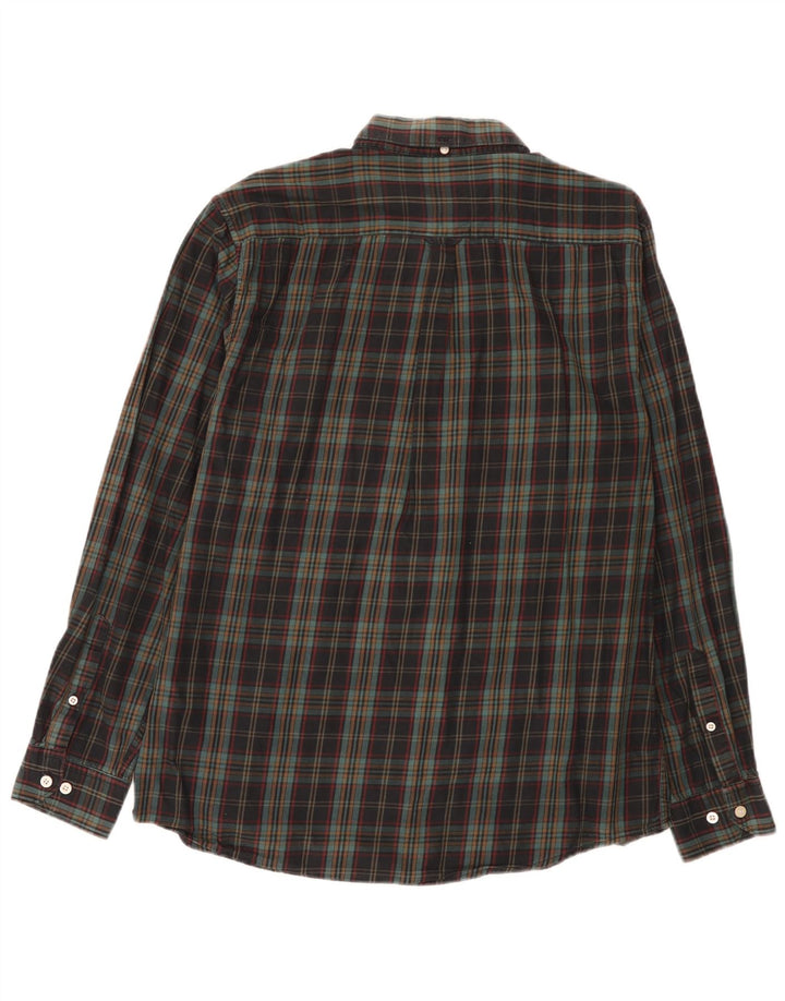 Gant Camisa de franela de ajuste regular para hombre, talla 42/43 17 2XL, cuadros multicolores