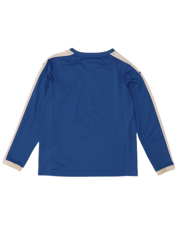 Puma Boys Italia Graphic Top manga larga 11-12 años Azul Colorblock