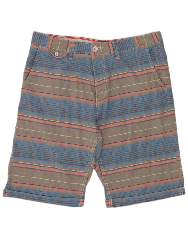 Tokyo Laundry Pantalones cortos chinos para hombre XL W38 Algodón a rayas multicolor